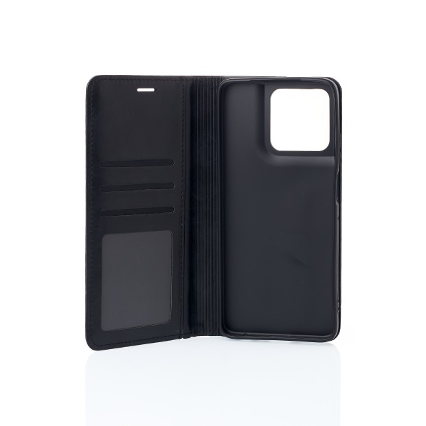 Чехол-книжка Leather Elegant Motorola Moto G56 (Чёрный)