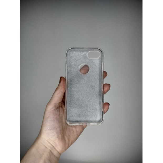Силіконовий чохол з блискітками для Apple iPhone 7  /  8  /  SE (2020) (Велика метелик)