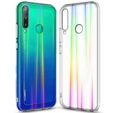 Силіконовий 3D градієнт чохол для Huawei P40 Lite E (прозорий)