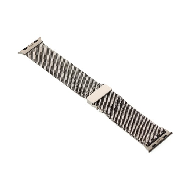 Remeshok Milanese Loop 10th Apple Watch 38  /  40  /  41mm (Natural Titanium)