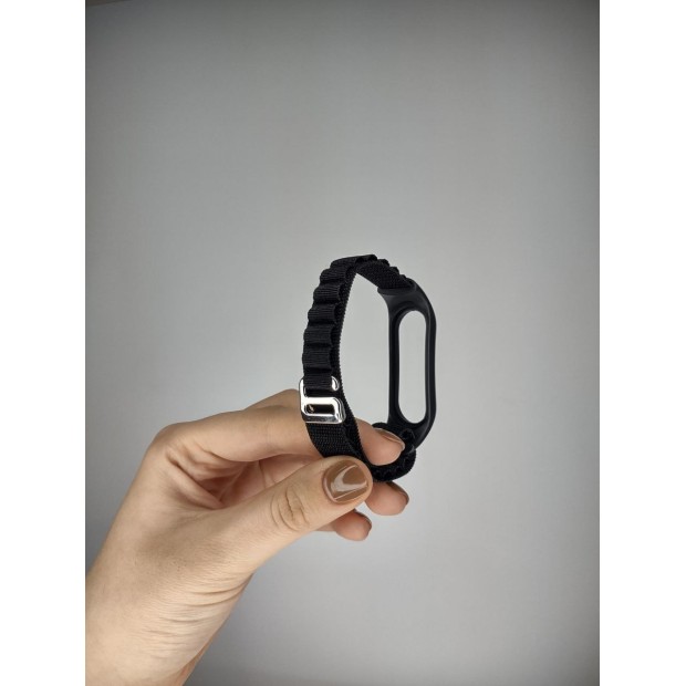Ремешок Alpine Loop Xiaomi Mi Band 3 / Mi Band 4 (Чёрный)