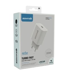 СЗУ-адаптер USB Senteo Z-08 PD 20W (1Type-C) (Белый)