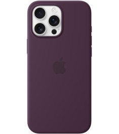 Силіконовий оригінальний чохол Apple iPhone 15 Pro (72) баклажанового кольору.