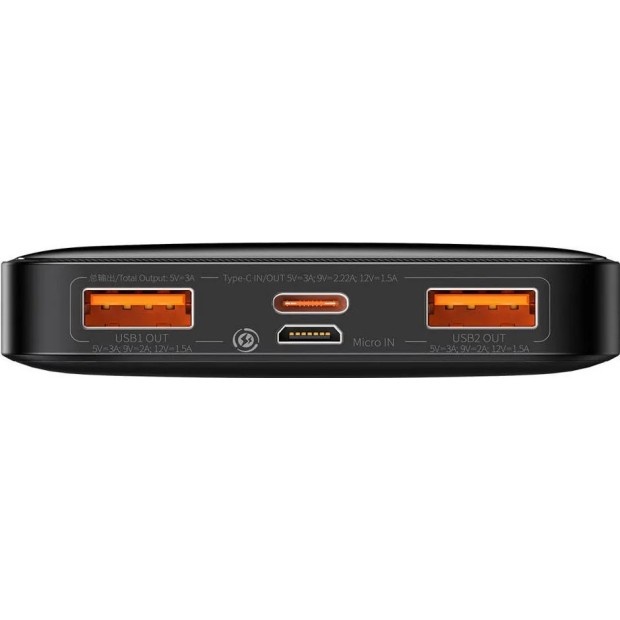 Baseus Bipow Overseas 10000mAh 20W (PPBD050301) (Чорний) ПоверБанк