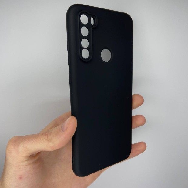 Силіконова оригінальна накладка на камеру Xiaomi Redmi Note 8T (Чорна)