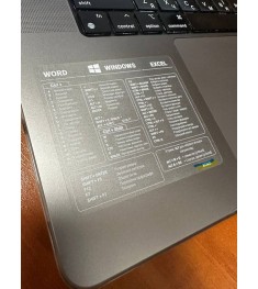 Наклейка с горячими клавишами Word / Windows / Excel (Прозрачный/Белый) XK-MCR-W..