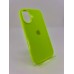 Оригінальний силіконовий чохол круглої форми для Apple iPhone 16 (27) трав'янистого зеленого кольору