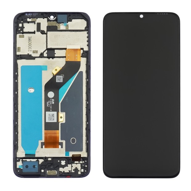 Дисплей для TECNO Spark Go (2023) (BF7) с чёрным тачскрином и корпусной рамкой