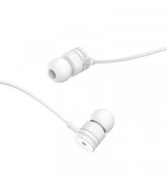 Проводные наушники-гарнитура вакуумные Borofone BM31 (Белый)