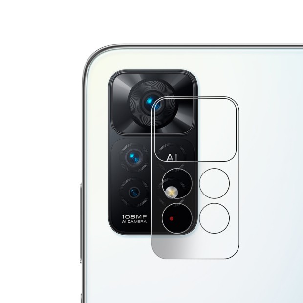 Захисне 3D скло на камеру Xiaomi Redmi Note 11 5G Чорне