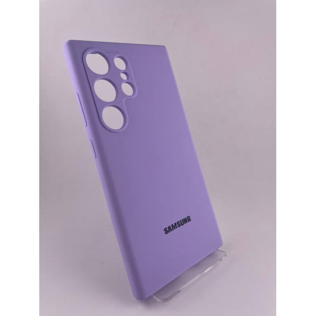 Чохол Silicone Case with MagSafe для Samsung Galaxy S24 Ultra (Фіалковий)