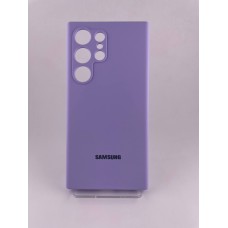 Чехол Silicone Case with MagSafe Samsung Galaxy S24 Ultra (Фиалковый)