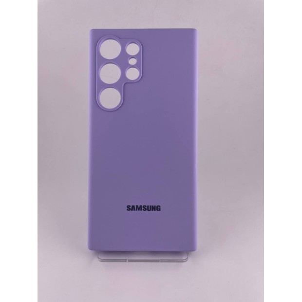 Чохол Silicone Case with MagSafe для Samsung Galaxy S24 Ultra (Фіалковий)