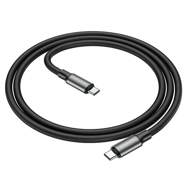 USB-кабель Borofone BX82 (C-Type-C-Type) (60W) (Чорний) (Уцінка) (1 Категорія)