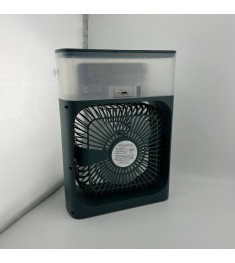 Настільний вентилятор-зволожувач Mini Cooling Fan LED (Темно-зелений)