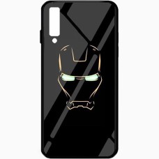 Накладка Luminous Glass Case Samsung A7 (2018) A750 (Iron Man)