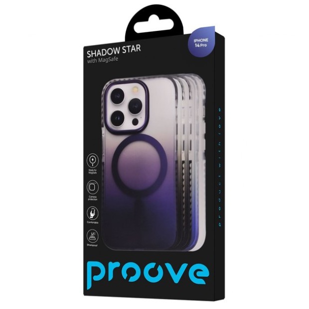 Чохол Proove Shadow Star Case MagSafe Apple iPhone 14 Pro (Глибокий Фіолетовий)