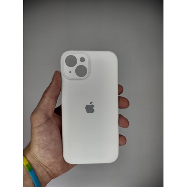 Силикон Original RoundCam Case Apple iPhone 14 (06) White