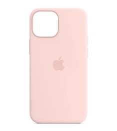 Силіконовий оригінальний круглий чохол для Apple iPhone 12  /  12 Pro (76) рожев..