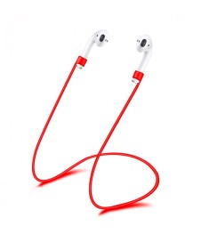 Силиконовый шнурок для Apple Airpods 70cm (Красный)