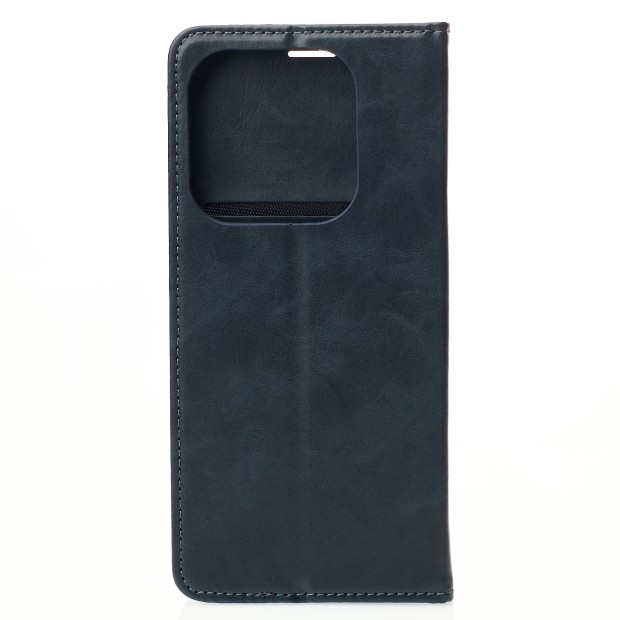 Чохол-книжка Leather Elegant Xiaomi Redmi Note 14 5G (Темно-синій)