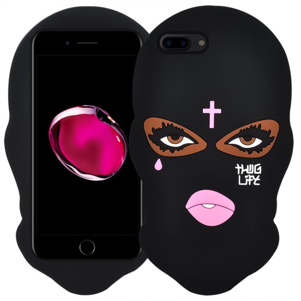 Силіконовий чохол Thug Life для Apple iPhone 7 Plus  /  8 Plus (Чорний)