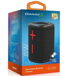 Портативна акустика Grand-X BTS-10DB (Чорний) GX