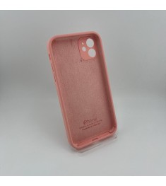Силикон Original Square RoundCam Case Apple iPhone 11 (36) Candy Pink