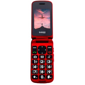 Мобильный телефон Sigma Comfort 50 Shell DUO (Black-Red) (Уценка) (2 Категория)