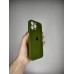 Оригінальний силіконовий чохол RoundCam для Apple iPhone 13 Pro Max (46) темно-зелений