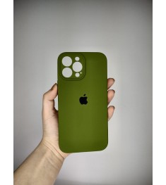 Оригінальний силіконовий чохол RoundCam для Apple iPhone 13 Pro Max (46) темно-з..