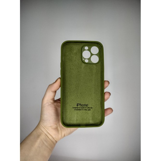 Силикон Original RoundCam Case Apple iPhone 13 Pro Max (46) Deep Green Силикон Original RoundCam Case Apple iPhone 13 Pro Max (46) Deep Green