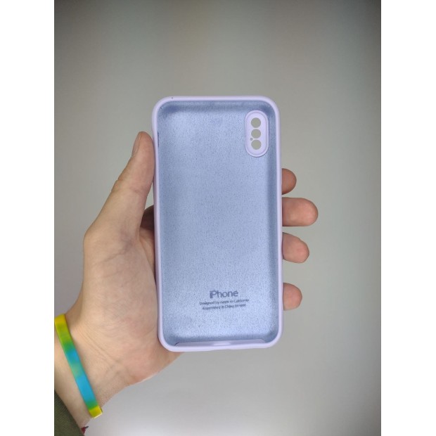 Оригінальний силіконовий чохол RoundCam для Apple iPhone X  /  XS (43) Glycine.
