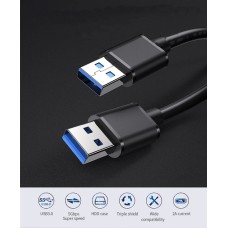 USB-кабель ESSAGER AM-AM (1m) (USB3.0-USB3.0) (Black) EXCAA-YT01