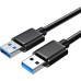 USB-кабель ESSAGER AM-AM (1m) (USB3.0-USB3.0) (Black) EXCAA-YT01
