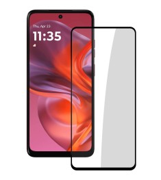 Захисне скло 5D Standard для Motorola G05 чорного кольору