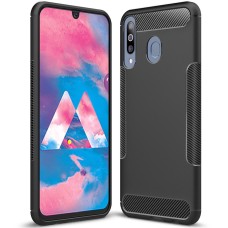 Чохол Soft Carbon Silicone для Samsung Galaxy M30 (чорний)