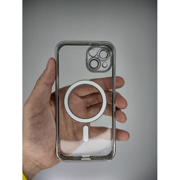 Чохол UMKU Shining з MagSafe для Apple iPhone 13 (Сріблястий)