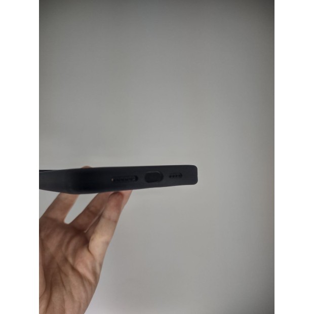 Силіконовий оригінальний чохол кружевої форми для Apple iPhone 14 Pro Max (07) чорний.