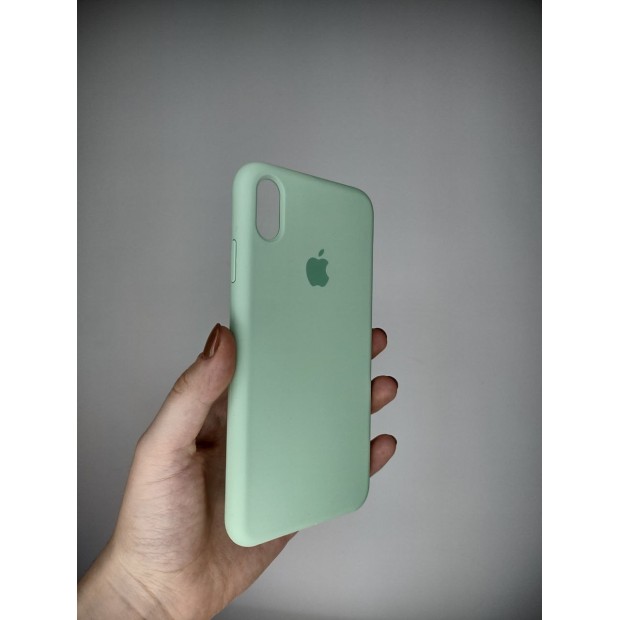 Силіконовий оригінальний чохол Apple iPhone XS Max (Фісташковий) Силіконовий оригінальний чохол Apple iPhone XS Max (Фісташковий)