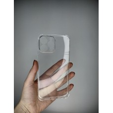 Силикон 6D  Apple iPhone 13 Pro Max (ShutCam) (Прозрачный)