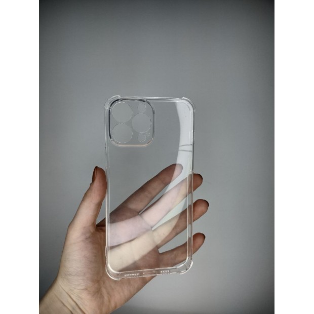 Силикон 6D  Apple iPhone 13 Pro Max (ShutCam) (Прозрачный)