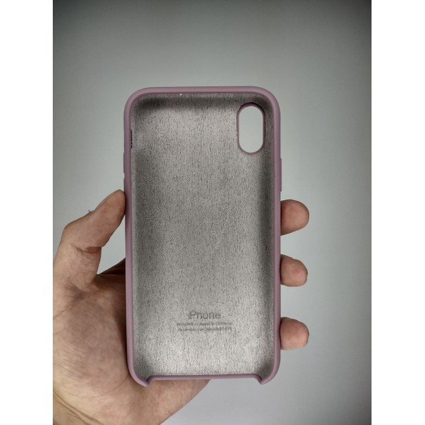 Силіконовий оригінальний чохол Apple для iPhone XR (01) Bilberry.