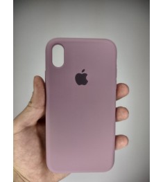 Силіконовий оригінальний чохол Apple для iPhone XR (01) Bilberry.