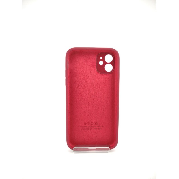 Силіконовий чохол Original Square RoundCam для Apple iPhone 11 (57) Marsala.
