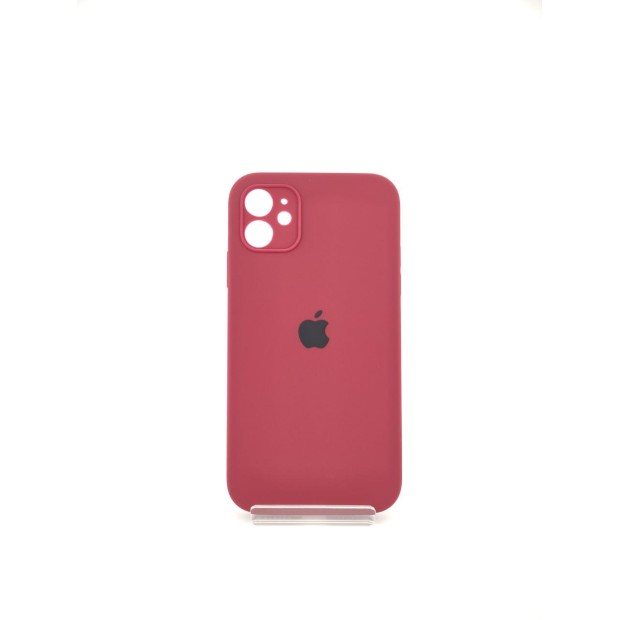 Силіконовий чохол Original Square RoundCam для Apple iPhone 11 (57) Marsala.