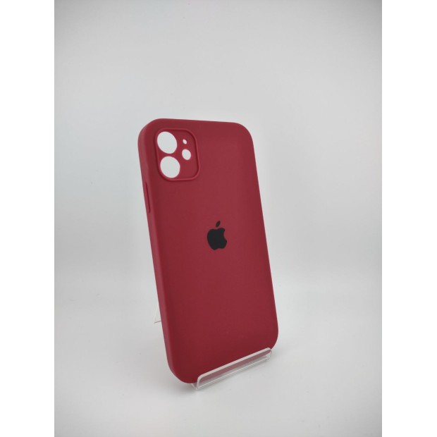 Силикон Original Square RoundCam Case Apple iPhone 11 (57) Marsala