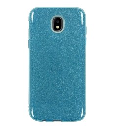 Силикон Glitter Samsung Galaxy J5 (2017) J530 (Голубой)