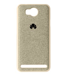 Силикон Textile Huawei Y3-2 (Бежевый)