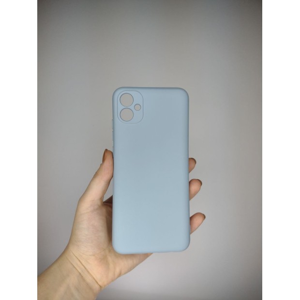 Силикон Original Case Samsung Galaxy A04E (2022) (ShutCam) (Голубой)